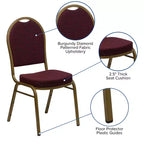 Chaise de banquet empilable à dossier en dôme de la série HERCULES de Flash Furniture