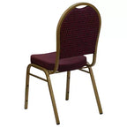 Chaise de banquet empilable à dossier en dôme de la série HERCULES de Flash Furniture