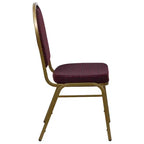 Chaise de banquet empilable à dossier en dôme de la série HERCULES de Flash Furniture