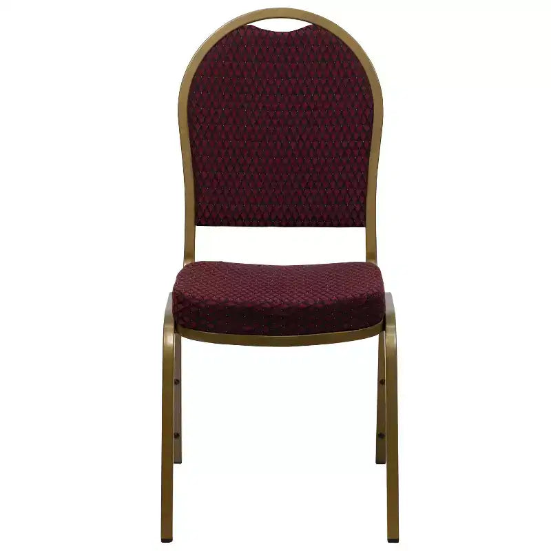 Chaise de banquet empilable à dossier en dôme de la série HERCULES de Flash Furniture