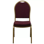 Chaise de banquet empilable à dossier en dôme de la série HERCULES de Flash Furniture
