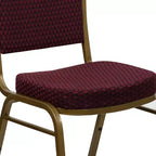 Chaise de banquet empilable à dossier en dôme de la série HERCULES de Flash Furniture