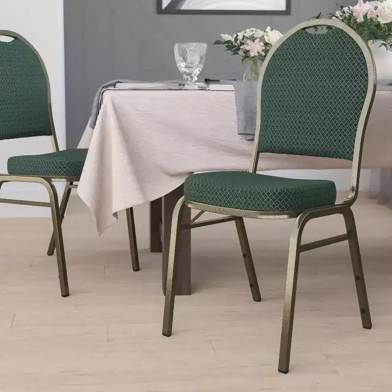 Chaise de banquet empilable à dossier en dôme de la série HERCULES de Flash Furniture