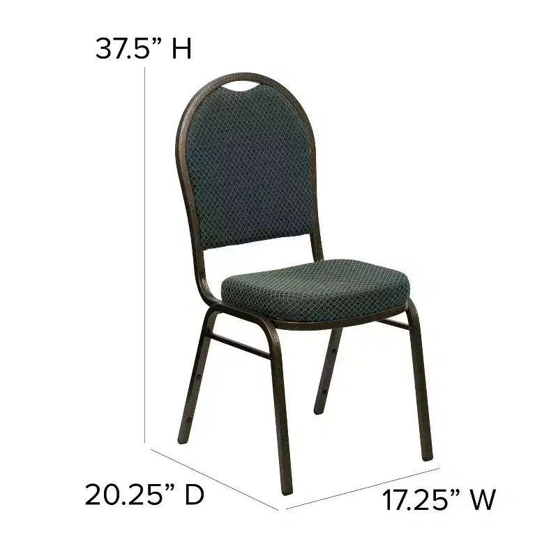Chaise de banquet empilable à dossier en dôme de la série HERCULES de Flash Furniture