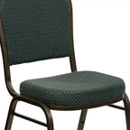 Chaise de banquet empilable à dossier en dôme de la série HERCULES de Flash Furniture