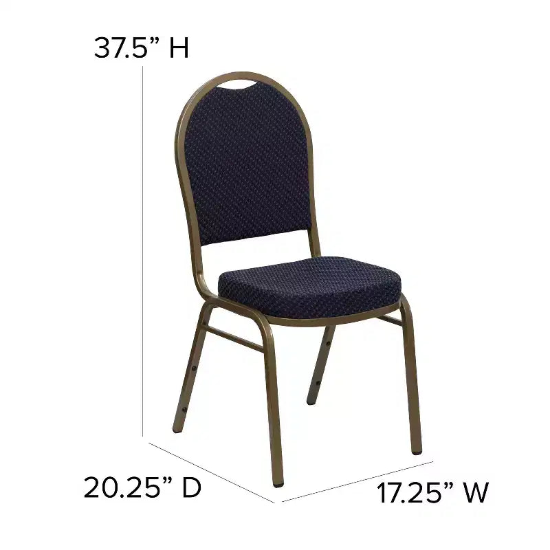 Chaise de banquet empilable à dossier en dôme de la série HERCULES de Flash Furniture
