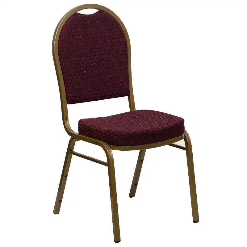 Chaise de banquet empilable à dossier en dôme de la série HERCULES de Flash Furniture