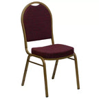 Chaise de banquet empilable à dossier en dôme de la série HERCULES de Flash Furniture