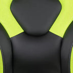 Ensemble bureau gamer et chaise de course Flash Furniture avec porte-gobelet, support de casque et 2 trous de gestion des câbles