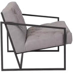 Fauteuil d'appoint capitonné Emma et Oliver Home Office