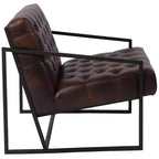 Fauteuil d'appoint capitonné Emma et Oliver Home Office