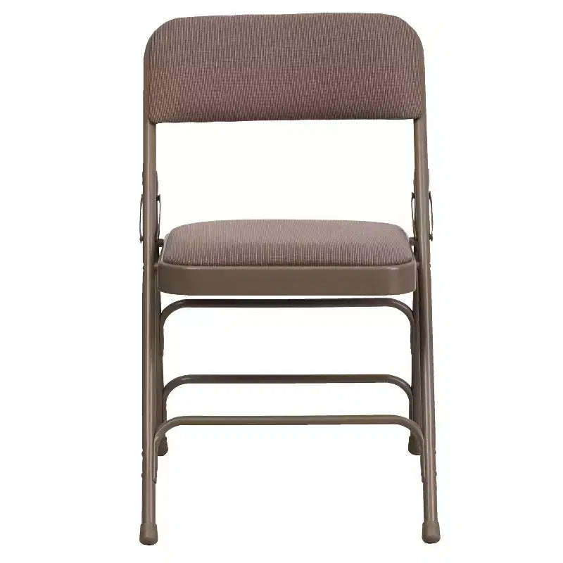 Chaise Pliante Rembourrée en Métal Emma et Oliver, Lot de 2, Portable pour la Maison, le Bureau et les Événements/Fêtes