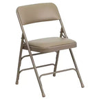 Chaise Pliante Rembourrée en Métal Emma et Oliver, Lot de 2, Portable pour la Maison, le Bureau et les Événements/Fêtes