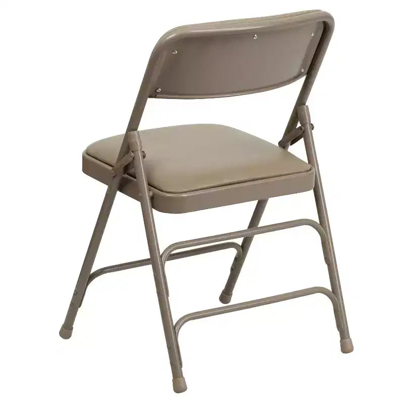 Chaise Pliante Rembourrée en Métal Emma et Oliver, Lot de 2, Portable pour la Maison, le Bureau et les Événements/Fêtes
