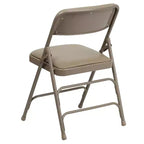 Chaise Pliante Rembourrée en Métal Emma et Oliver, Lot de 2, Portable pour la Maison, le Bureau et les Événements/Fêtes