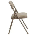 Chaise Pliante Rembourrée en Métal Emma et Oliver, Lot de 2, Portable pour la Maison, le Bureau et les Événements/Fêtes