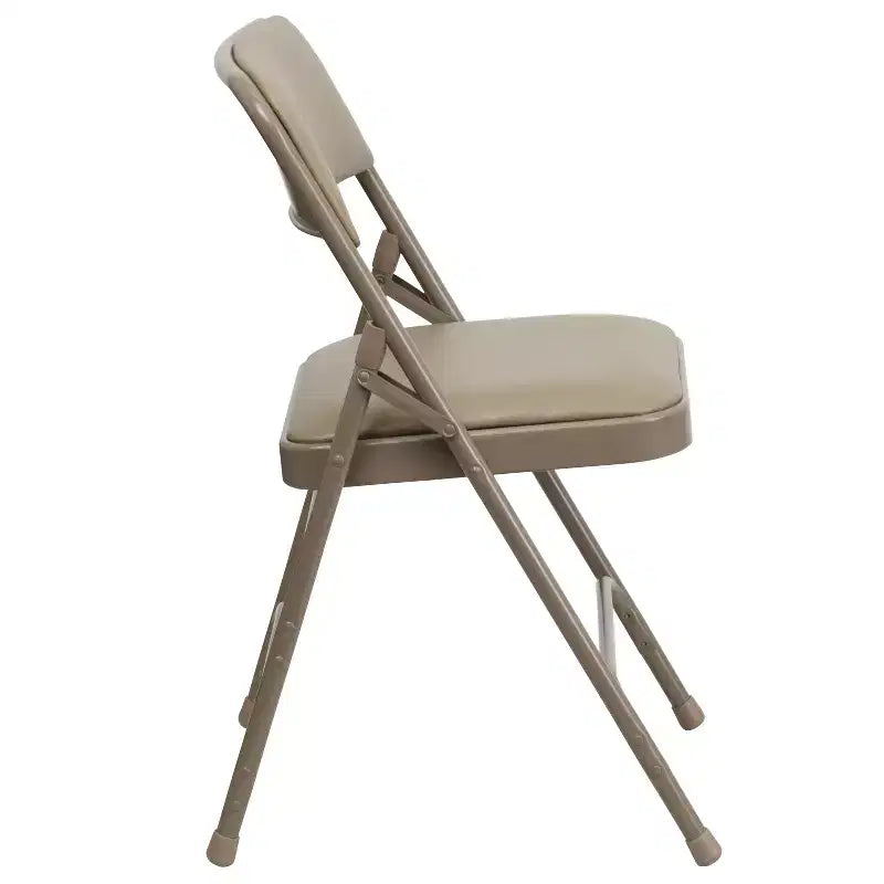 Chaise Pliante Rembourrée en Métal Emma et Oliver, Lot de 2, Portable pour la Maison, le Bureau et les Événements/Fêtes