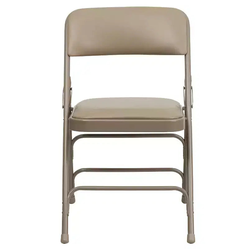 Chaise Pliante Rembourrée en Métal Emma et Oliver, Lot de 2, Portable pour la Maison, le Bureau et les Événements/Fêtes