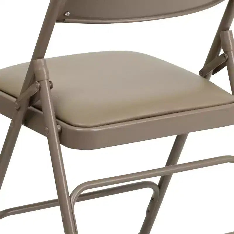 Chaise Pliante Rembourrée en Métal Emma et Oliver, Lot de 2, Portable pour la Maison, le Bureau et les Événements/Fêtes