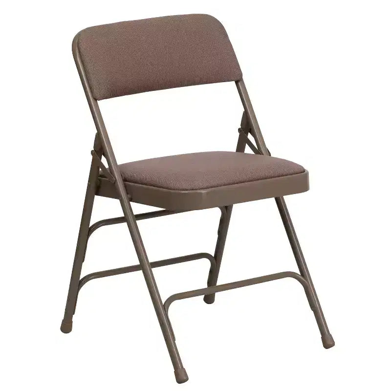 Chaise Pliante Rembourrée en Métal Emma et Oliver, Lot de 2, Portable pour la Maison, le Bureau et les Événements/Fêtes