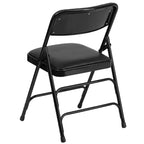 Chaise Pliante Rembourrée en Métal Emma et Oliver, Lot de 2, Portable pour la Maison, le Bureau et les Événements/Fêtes