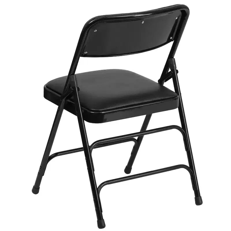 Chaise Pliante Rembourrée en Métal Emma et Oliver, Lot de 2, Portable pour la Maison, le Bureau et les Événements/Fêtes