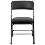 Chaise Pliante Rembourrée en Métal Emma et Oliver, Lot de 2, Portable pour la Maison, le Bureau et les Événements/Fêtes