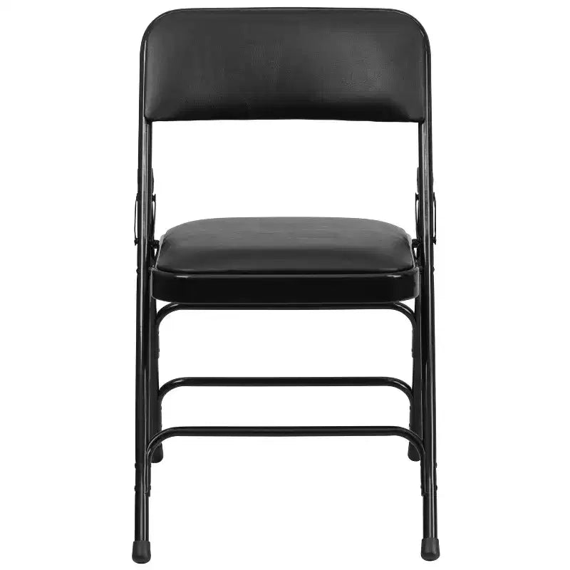 Chaise Pliante Rembourrée en Métal Emma et Oliver, Lot de 2, Portable pour la Maison, le Bureau et les Événements/Fêtes