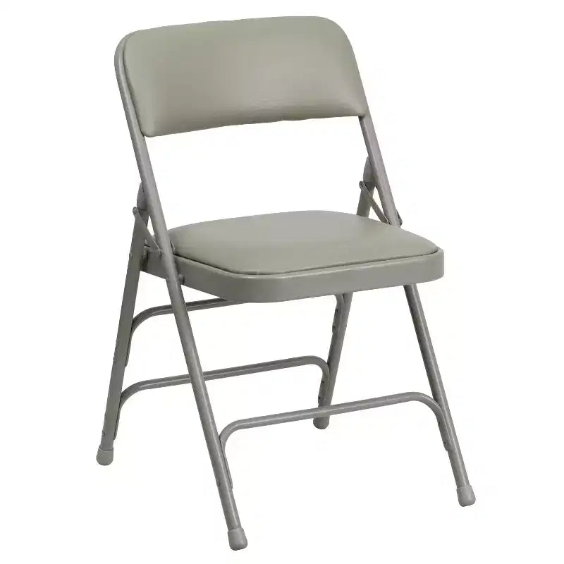 Chaise Pliante Rembourrée en Métal Emma et Oliver, Lot de 2, Portable pour la Maison, le Bureau et les Événements/Fêtes