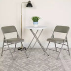 Chaise Pliante Rembourrée en Métal Emma et Oliver, Lot de 2, Portable pour la Maison, le Bureau et les Événements/Fêtes