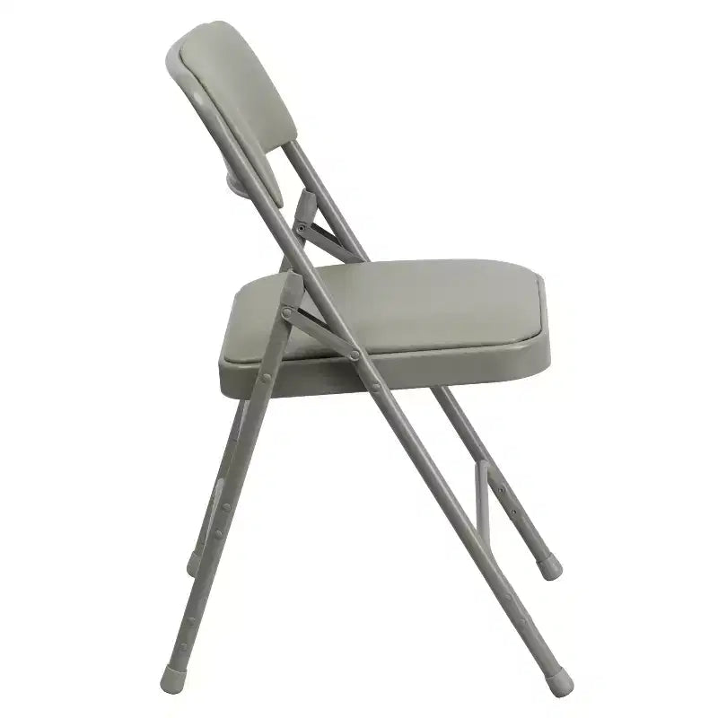 Chaise Pliante Rembourrée en Métal Emma et Oliver, Lot de 2, Portable pour la Maison, le Bureau et les Événements/Fêtes