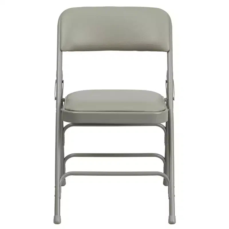 Chaise Pliante Rembourrée en Métal Emma et Oliver, Lot de 2, Portable pour la Maison, le Bureau et les Événements/Fêtes