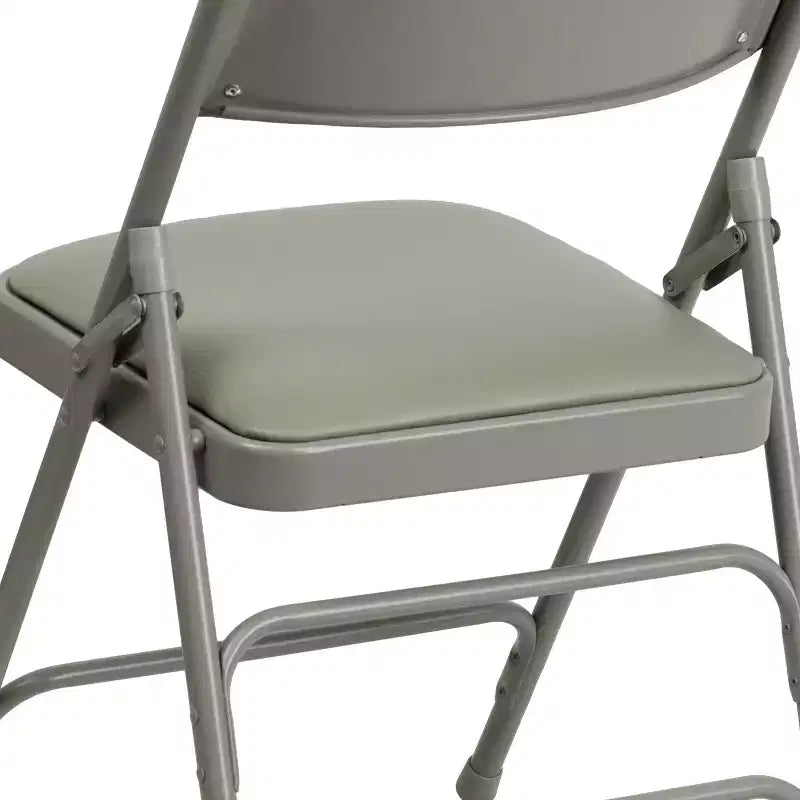 Chaise Pliante Rembourrée en Métal Emma et Oliver, Lot de 2, Portable pour la Maison, le Bureau et les Événements/Fêtes