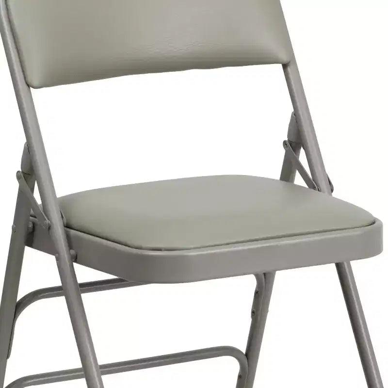 Chaise Pliante Rembourrée en Métal Emma et Oliver, Lot de 2, Portable pour la Maison, le Bureau et les Événements/Fêtes