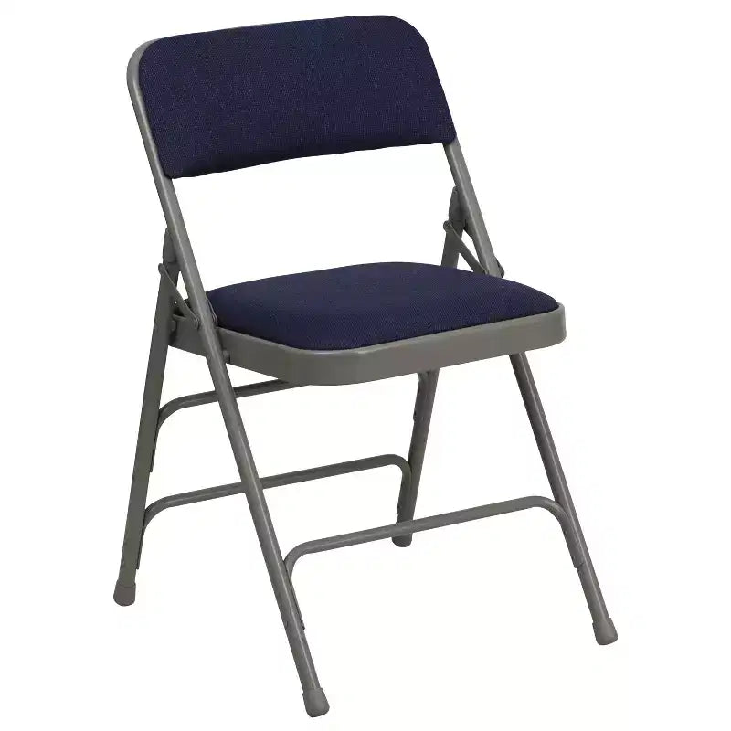 Chaise Pliante Rembourrée en Métal Emma et Oliver, Lot de 2, Portable pour la Maison, le Bureau et les Événements/Fêtes