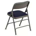 Chaise Pliante Rembourrée en Métal Emma et Oliver, Lot de 2, Portable pour la Maison, le Bureau et les Événements/Fêtes