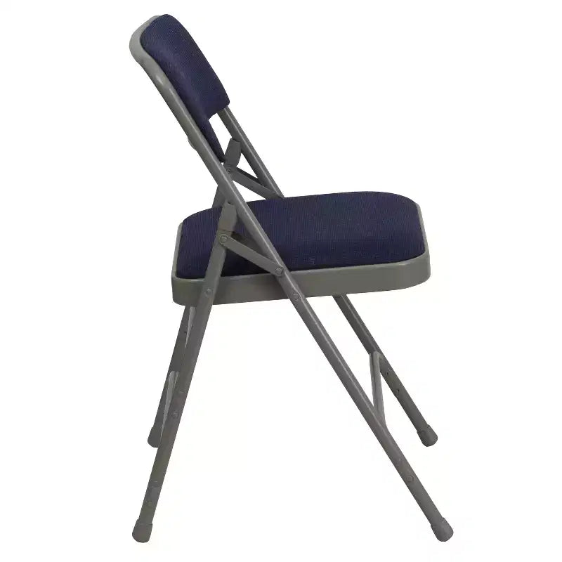 Chaise Pliante Rembourrée en Métal Emma et Oliver, Lot de 2, Portable pour la Maison, le Bureau et les Événements/Fêtes