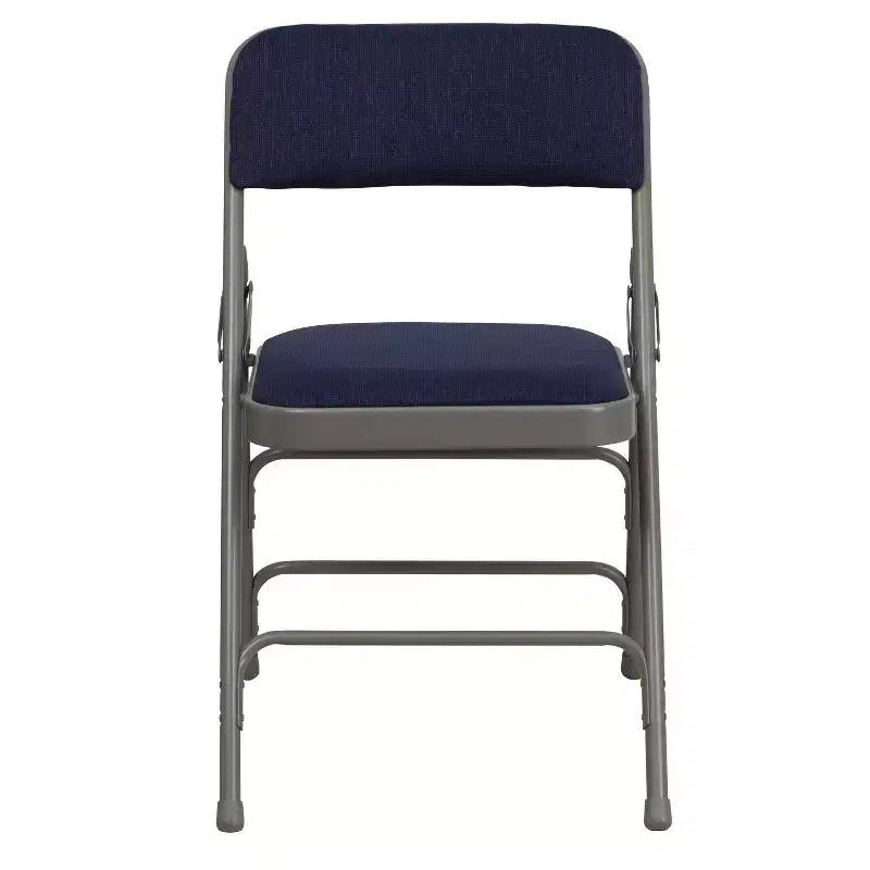 Chaise Pliante Rembourrée en Métal Emma et Oliver, Lot de 2, Portable pour la Maison, le Bureau et les Événements/Fêtes