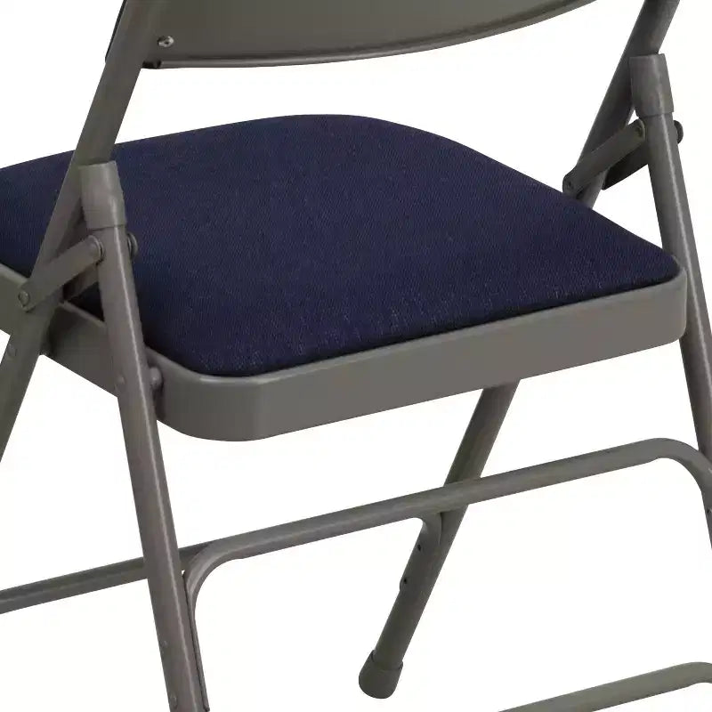 Chaise Pliante Rembourrée en Métal Emma et Oliver, Lot de 2, Portable pour la Maison, le Bureau et les Événements/Fêtes
