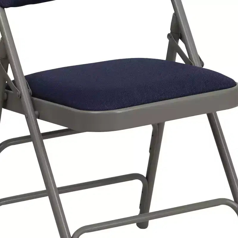 Chaise Pliante Rembourrée en Métal Emma et Oliver, Lot de 2, Portable pour la Maison, le Bureau et les Événements/Fêtes
