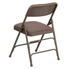 Chaise Pliante Rembourrée en Métal Emma et Oliver, Lot de 2, Portable pour la Maison, le Bureau et les Événements/Fêtes