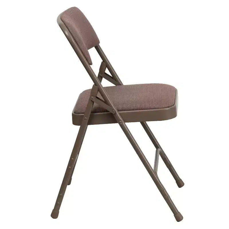 Chaise Pliante Rembourrée en Métal Emma et Oliver, Lot de 2, Portable pour la Maison, le Bureau et les Événements/Fêtes