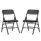 Chaise Pliante Rembourrée en Métal Emma et Oliver, Lot de 2, Portable pour la Maison, le Bureau et les Événements/Fêtes