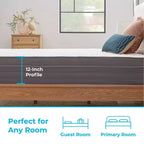 Matelas hybride en mousse à mémoire de forme et gel Linenspa Essentials 12
