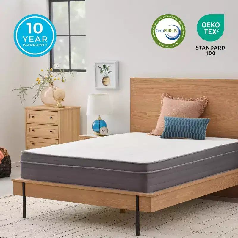 Matelas hybride en mousse à mémoire de forme et gel Linenspa Essentials 12