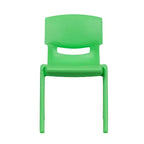 Flash Furniture Lot de 6 Chaises d'école empilables en plastique avec Hauteur d'assise de 33,6 cm