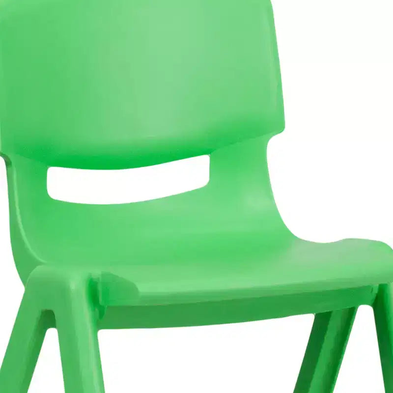 Flash Furniture Lot de 6 Chaises d'école empilables en plastique avec Hauteur d'assise de 33,6 cm