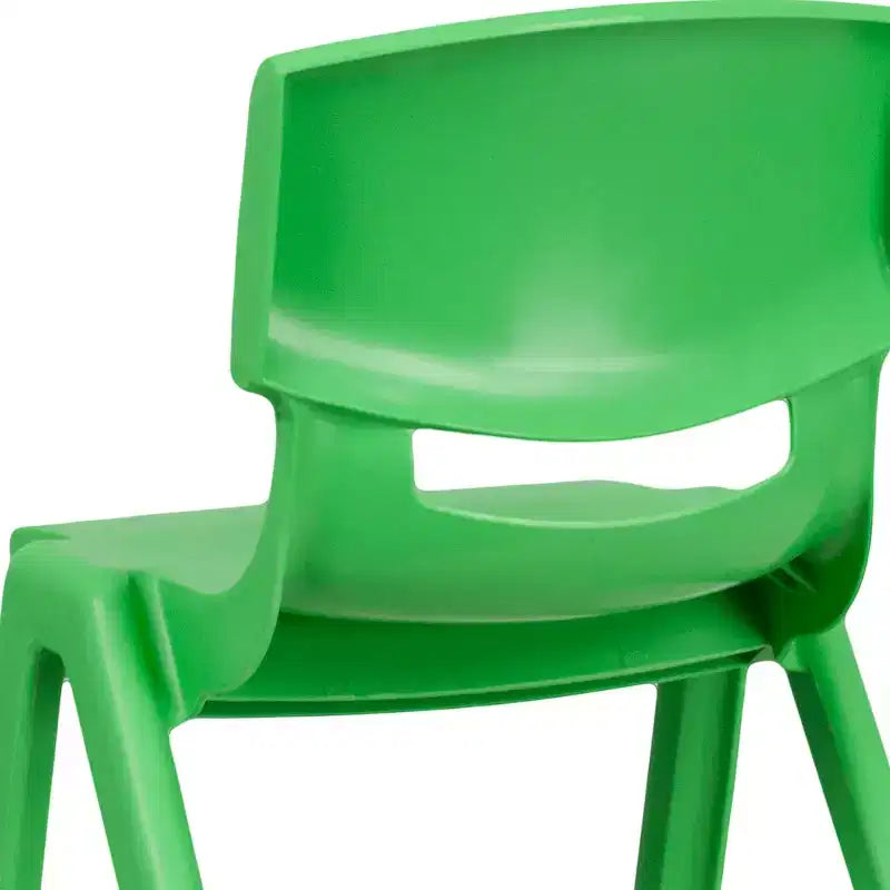 Flash Furniture Lot de 6 Chaises d'école empilables en plastique avec Hauteur d'assise de 33,6 cm