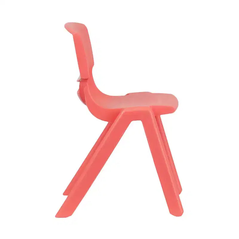 Flash Furniture Lot de 6 Chaises d'école empilables en plastique avec Hauteur d'assise de 33,6 cm
