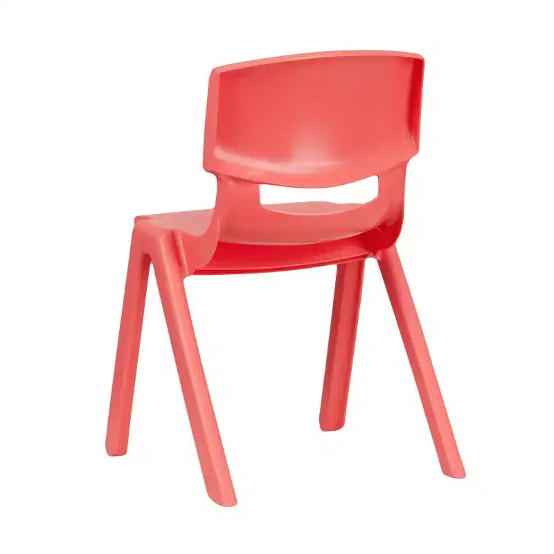 Flash Furniture Lot de 6 Chaises d'école empilables en plastique avec Hauteur d'assise de 33,6 cm